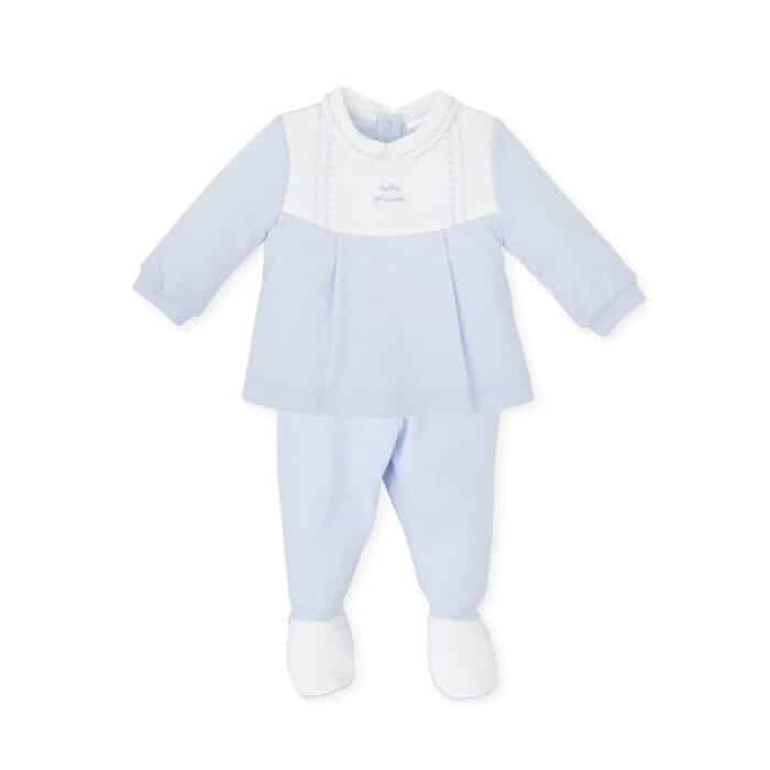 Tutto piccolo 2-delig pakje wit/blauw (7481)