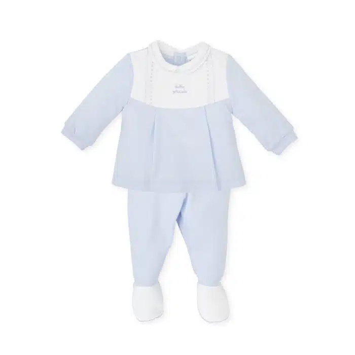 Tutto piccolo 2-delig pakje wit/blauw (7481)