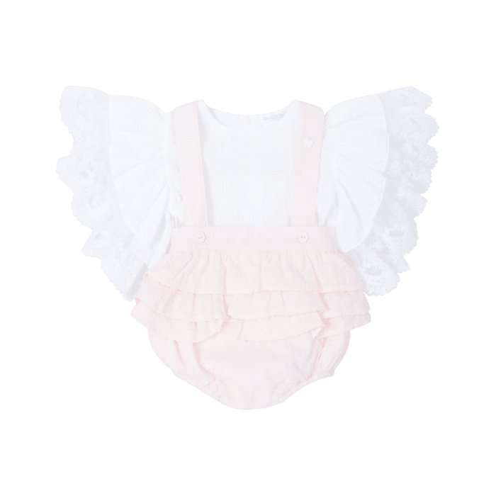 SALE Deolinda set wit/roze (733)