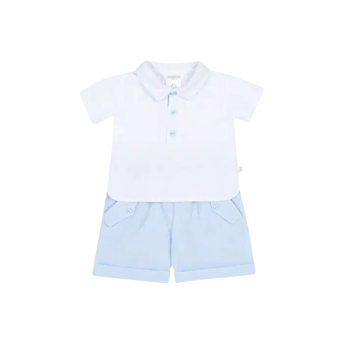 Deolinda set wit/blauw (834)