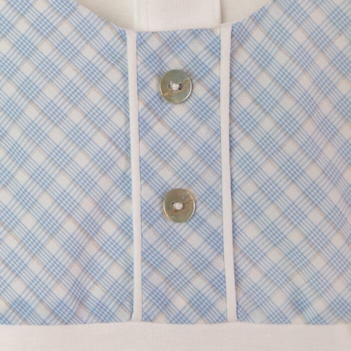 SALE Purete du bebe boxpak boys 219 ruit wit/blauw - Afbeelding 2