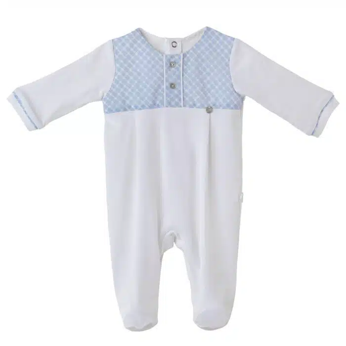 SALE Purete du bebe boxpak boys 219 ruit wit/blauw