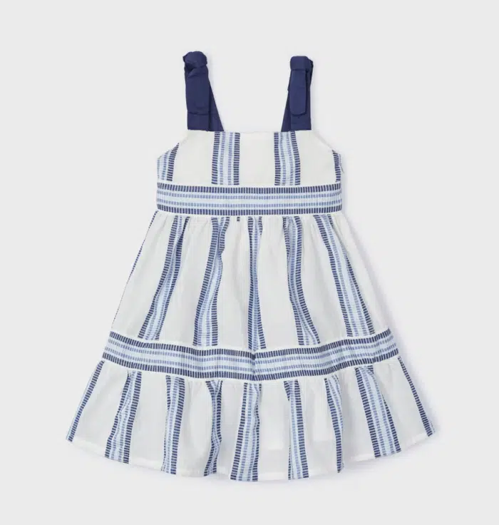 SALE Mayoral kids jurk wit/d.blauw