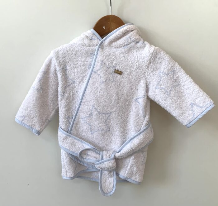 SALE Purete du bebe badjas met sterren lichtblauw