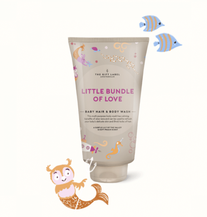 Giftlabel baby hair & body wash 150ml girls