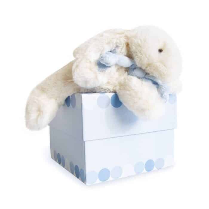 Doudou lapin konijn 20cm blauw