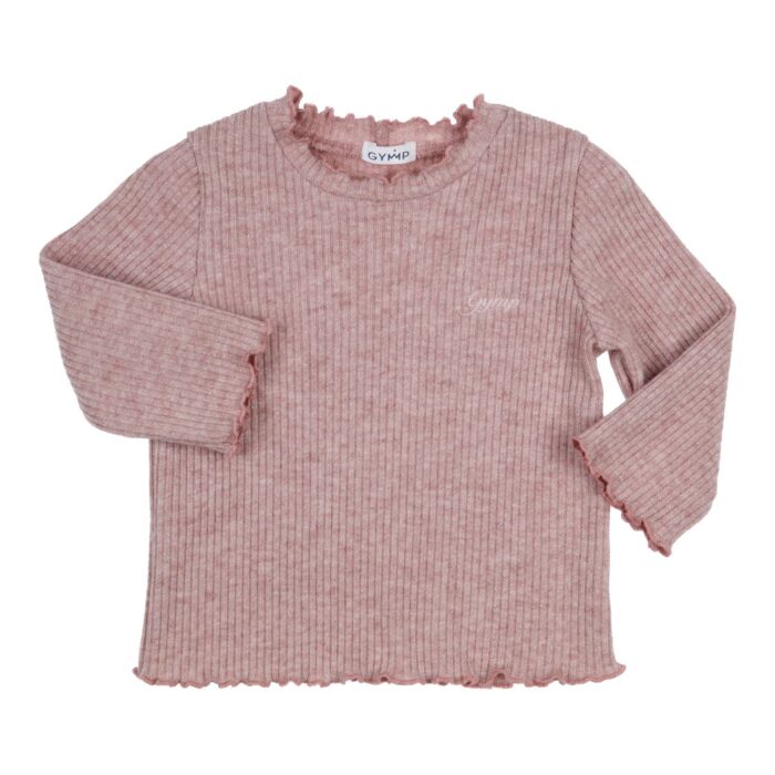Gymp shirt met glitter 4562 oudroze