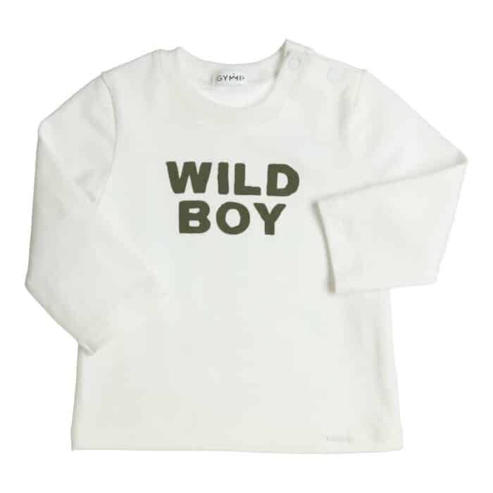 SALE Gymp shirt 'wild boy' 4683 off white/green
