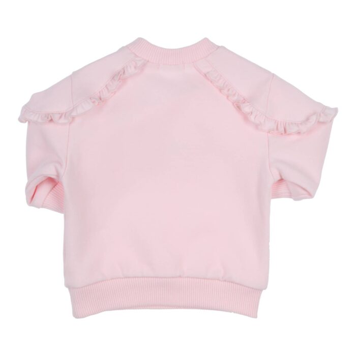 Gymp jogging trui met strik 4854 roze - Afbeelding 2