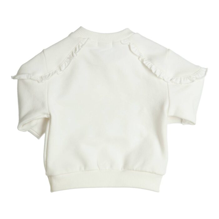 Gymp jogging trui met strik 4854 creme - Afbeelding 2