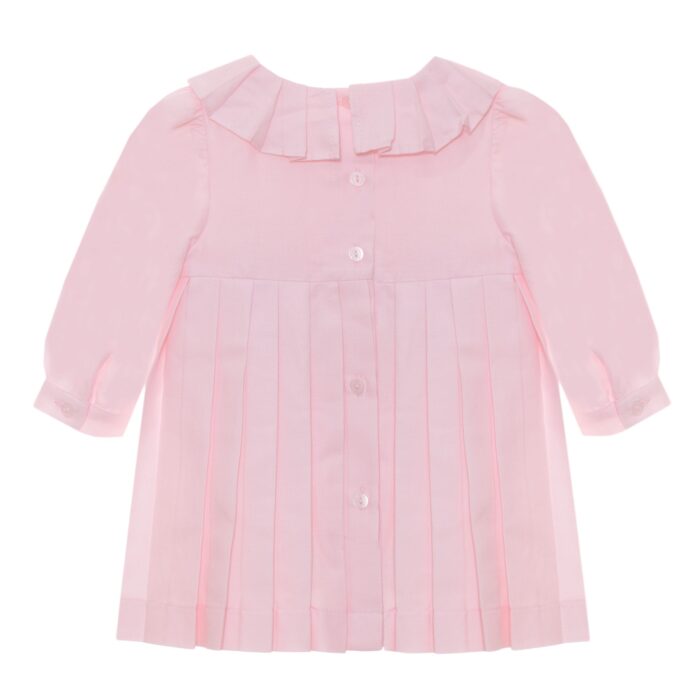 SALE Patachou plooi jurkje met strik roze - Afbeelding 2