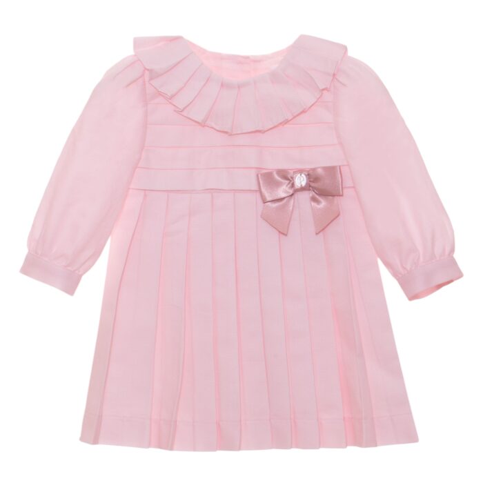 SALE Patachou plooi jurkje met strik roze