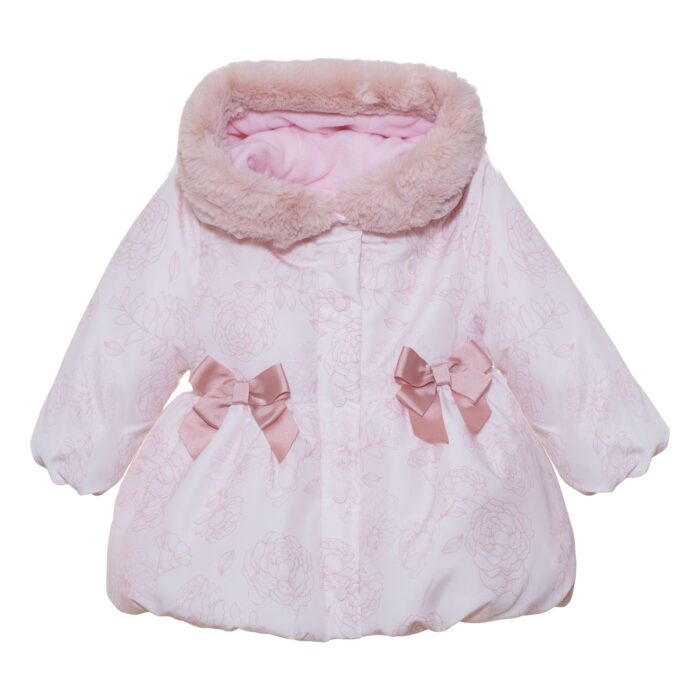 Patachou winterjas met print roze