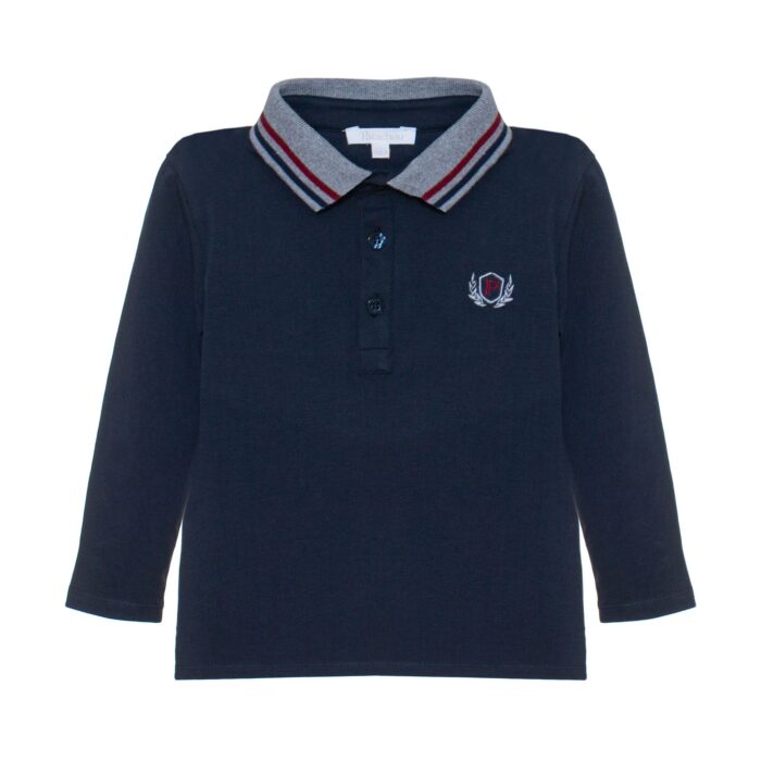 Patachou boys polo d.blauw/rood