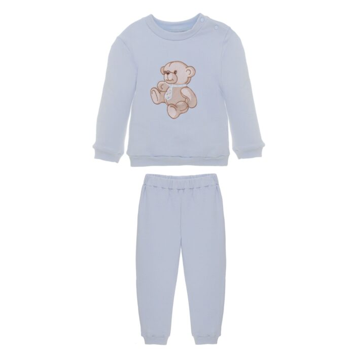 SALE Patachou joggingpak met beer lichtblauw