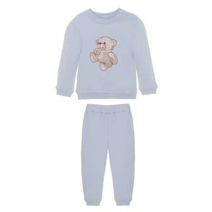 SALE Patachou joggingpak met beer lichtblauw