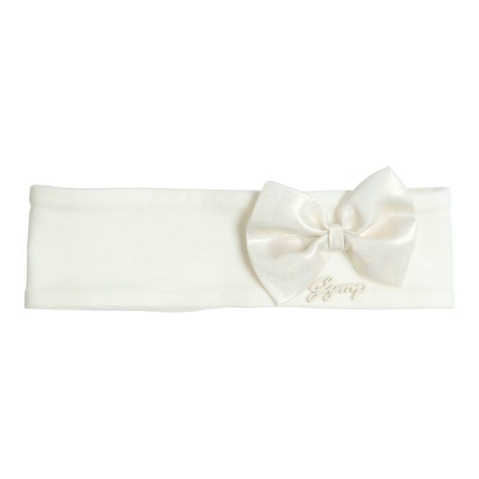 SALE Gymp haarband met strik 4580 creme