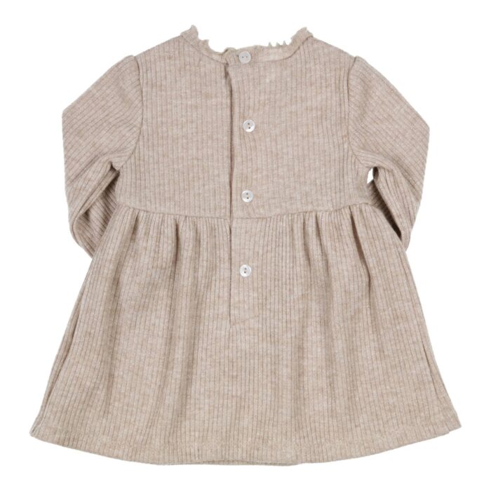 Gymp jurkje met glitter 4565 beige - Afbeelding 2