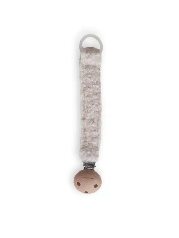 Chewies speenkoord teddy clip off white