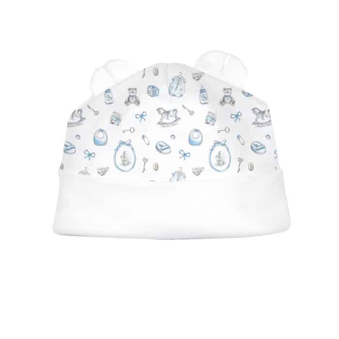 Little pie muts oortjes Delicate blue