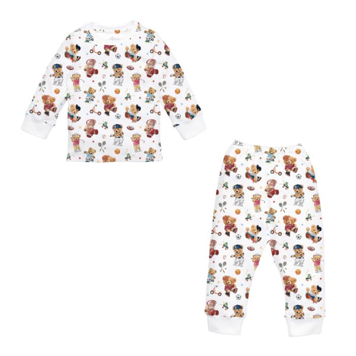 SALE Little pie lange pyjama Golden bears