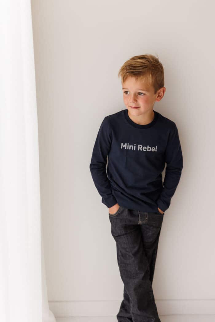 Gymp shirt 'mini rebel' 4835 donkerblauw - Afbeelding 3