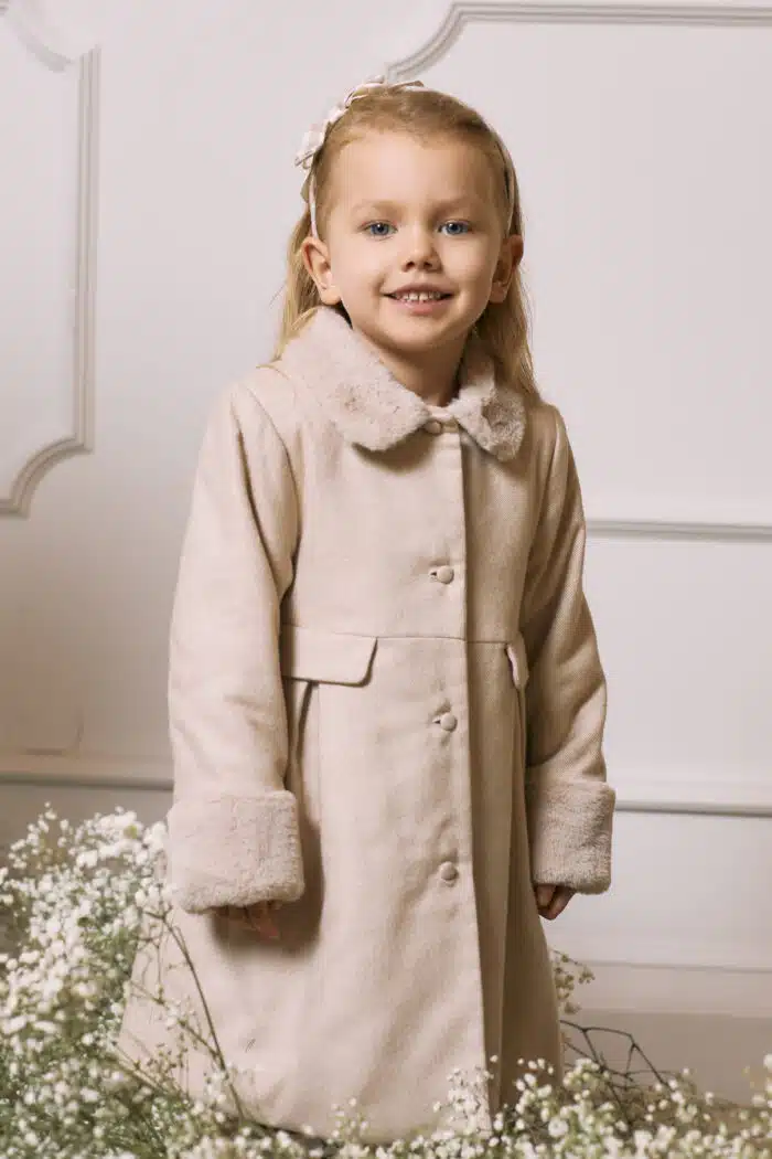 SALE Patachou mantel jas girls beige - Afbeelding 4