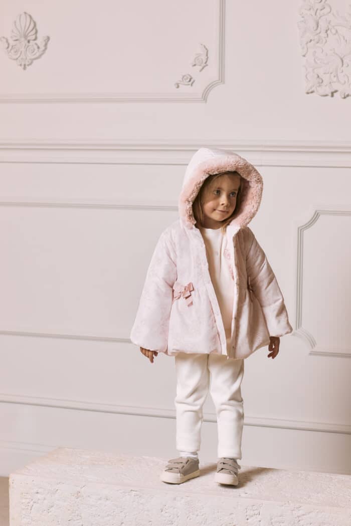 Patachou winterjas met print roze - Afbeelding 4