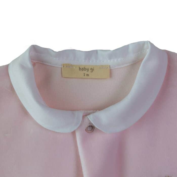 Baby gi boxpak velours beer roze (st53) - Afbeelding 2