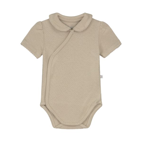 SALE Mats&merthe romper korte mouw Charlotte light brown