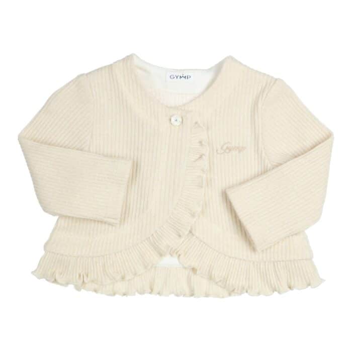 Gymp vestje met glitter 4564 creme
