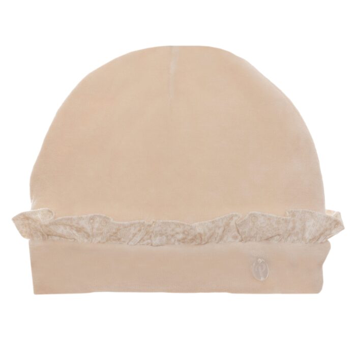 Patachou baby mutsje met bloem detail beige
