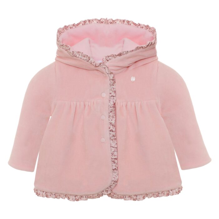 Patachou baby jasje met bloem detail roze (3024)