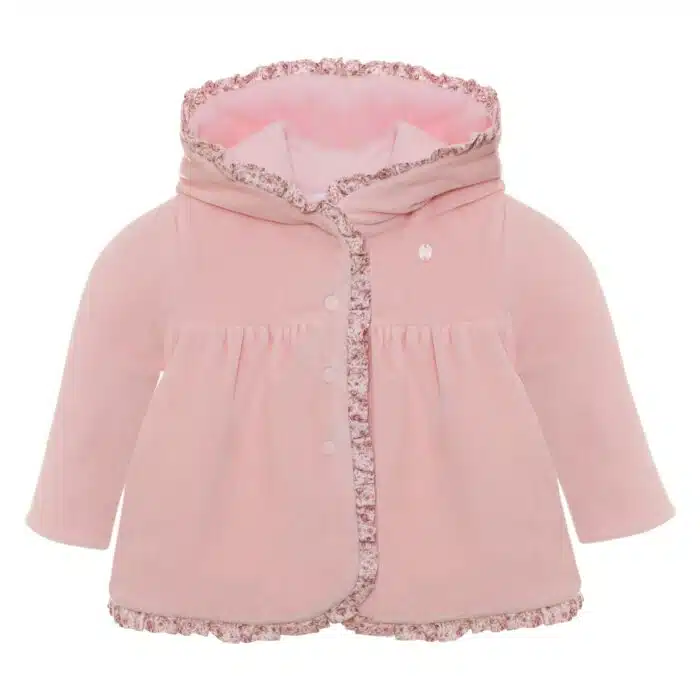 Patachou baby jasje met bloem detail roze (3024)