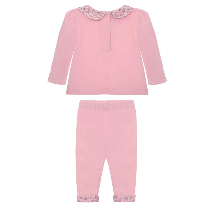 Patachou 2-delig pakje met bloem detail roze - Afbeelding 2