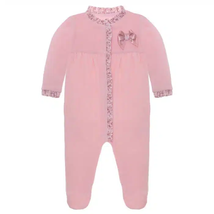 Patachou velours boxpak met bloem detail roze (3033)
