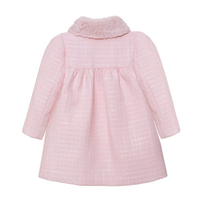 SALE Patachou tweed mantel roze - Afbeelding 3
