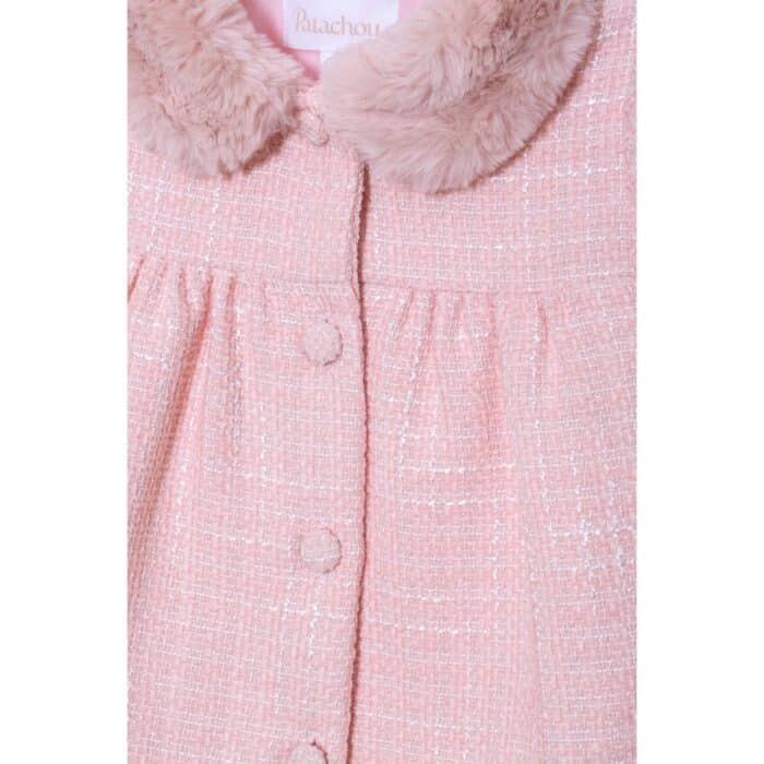 SALE Patachou tweed mantel roze - Afbeelding 2