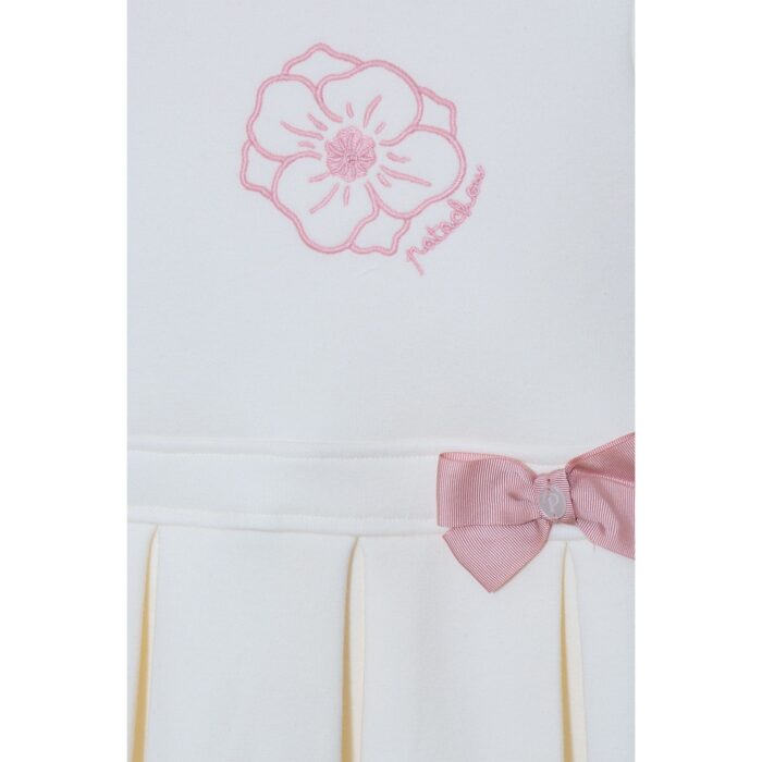 Patachou jurkje met bloem creme/roze - Afbeelding 2