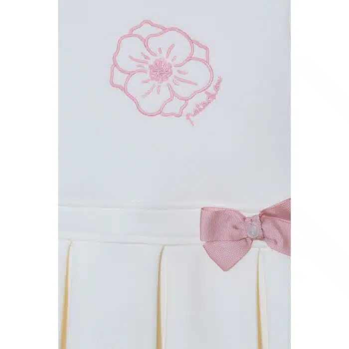 Patachou jurkje met bloem creme/roze - Afbeelding 2