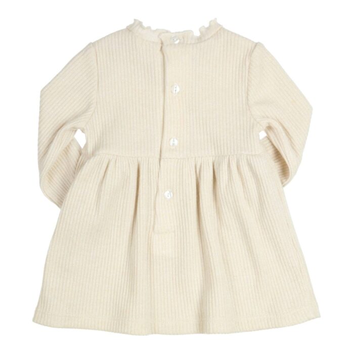 Gymp jurk met glitter 4566 creme - Afbeelding 2