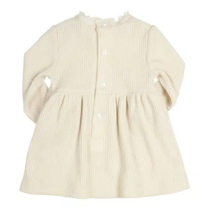 Gymp jurk met glitter 4566 creme - Afbeelding 2