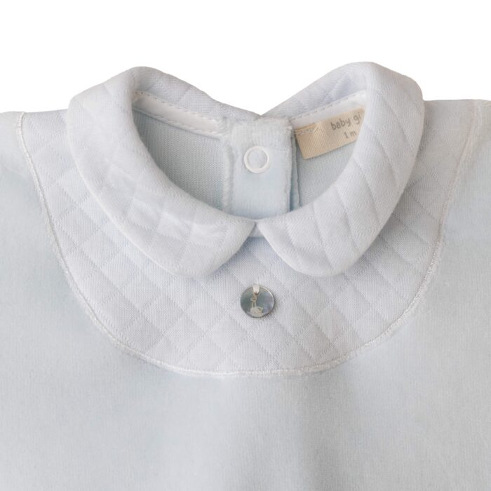 Baby gi boxpak velours met details blauw (bg544b) - Afbeelding 2