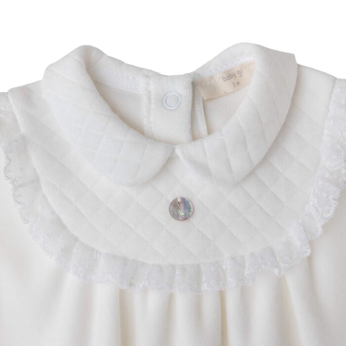 Baby gi boxpak velours met detail creme (bg544g) - Afbeelding 2