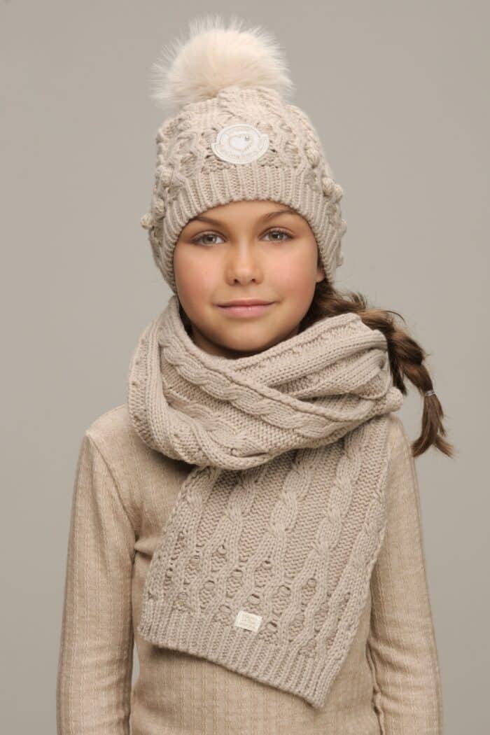 SALE Le chic winter set 5905 sand - Afbeelding 2