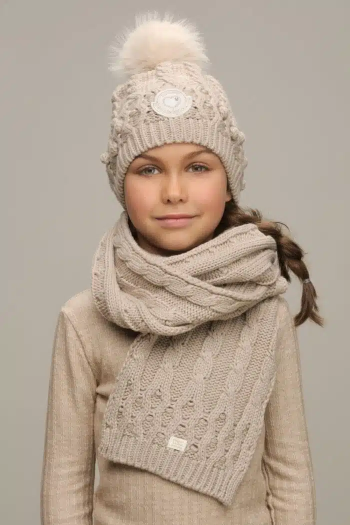 SALE Le chic winter set 5905 sand - Afbeelding 2
