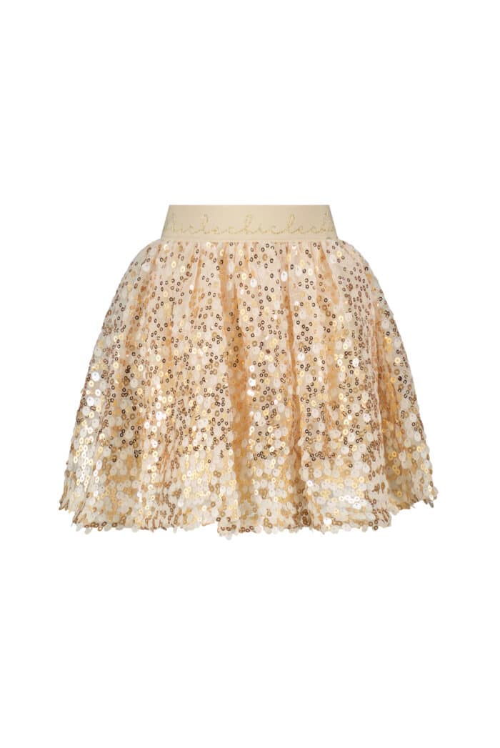Le chic rok met pailletten 7718 creme