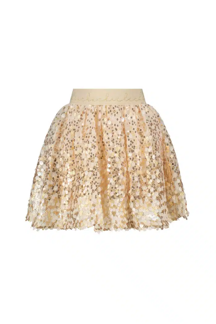 Le chic rok met pailletten 7718 creme