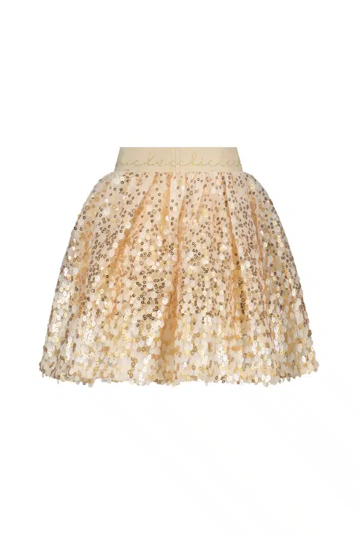 Le chic rok met pailletten 7718 creme - Afbeelding 2