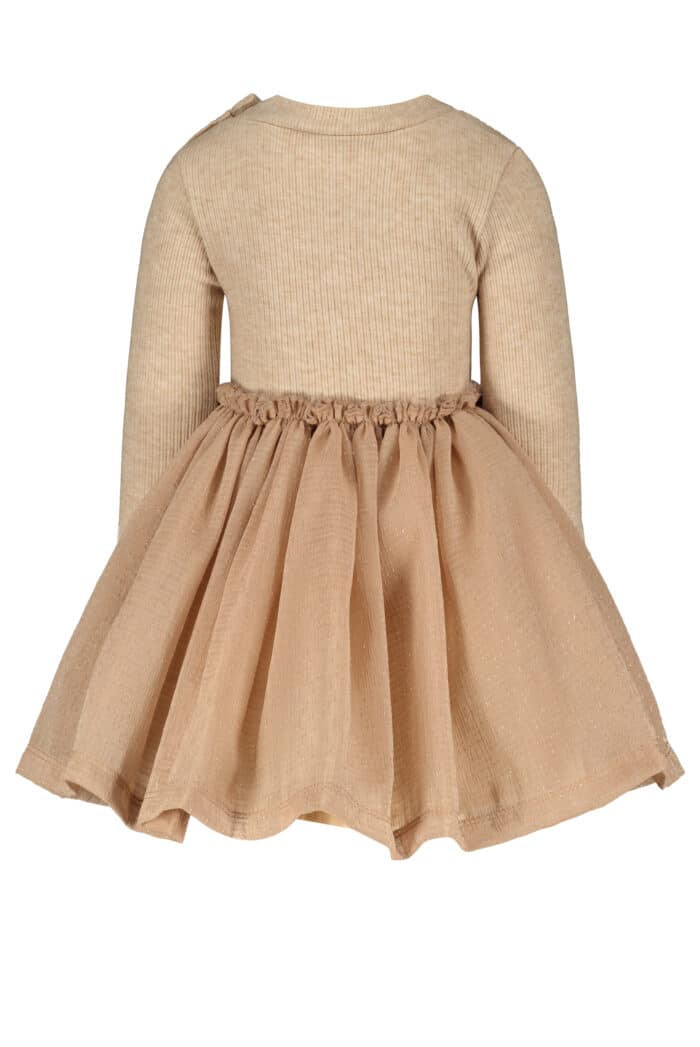 SALE Le chic jurk met tulle 7825 sand - Afbeelding 2